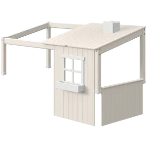 1/2 House for Single and High Bed 120 cm, White