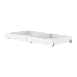 Bed Drawers, 2 pcs, 90x200 cm, White