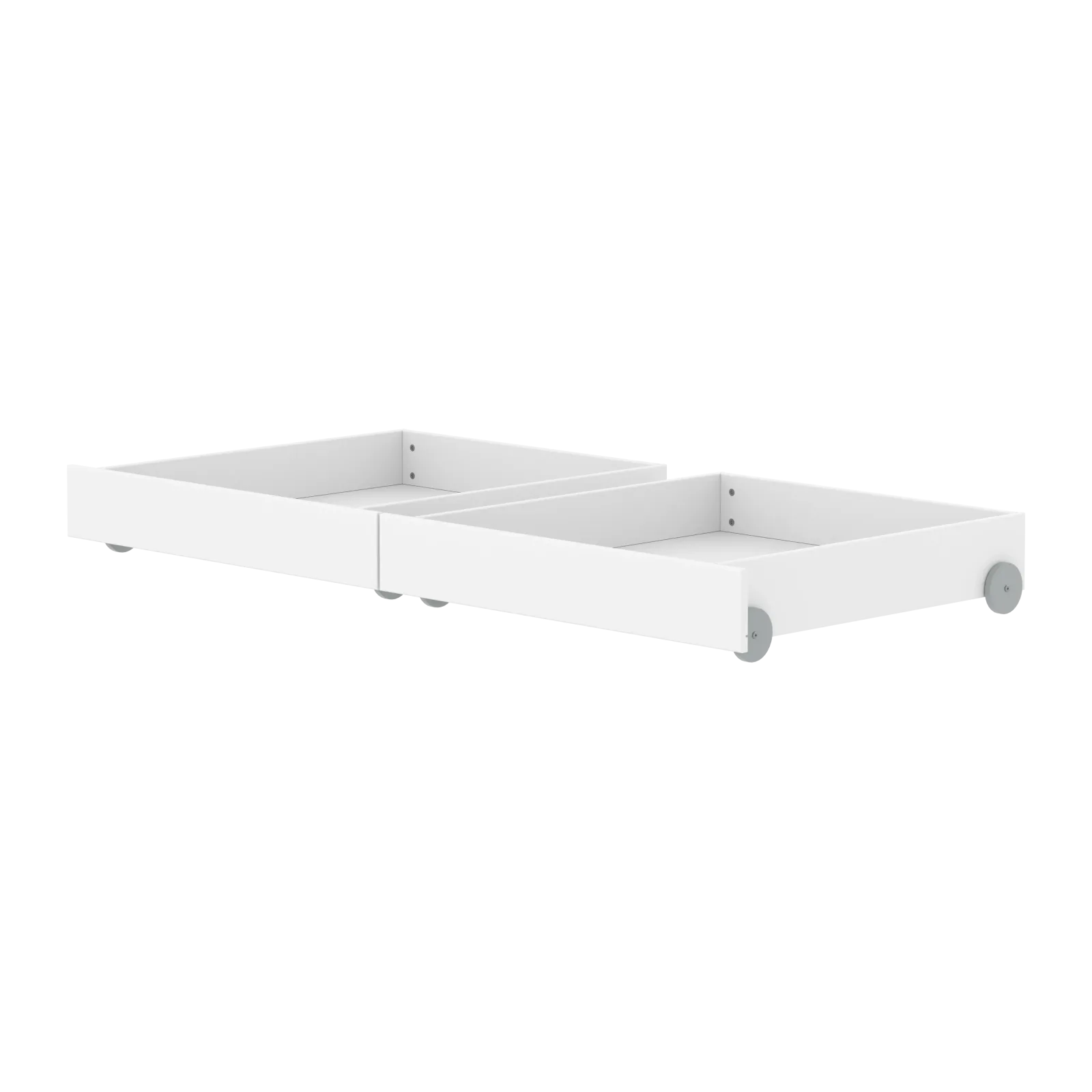 Bed Drawers, 2 pcs, 90x200 cm, White