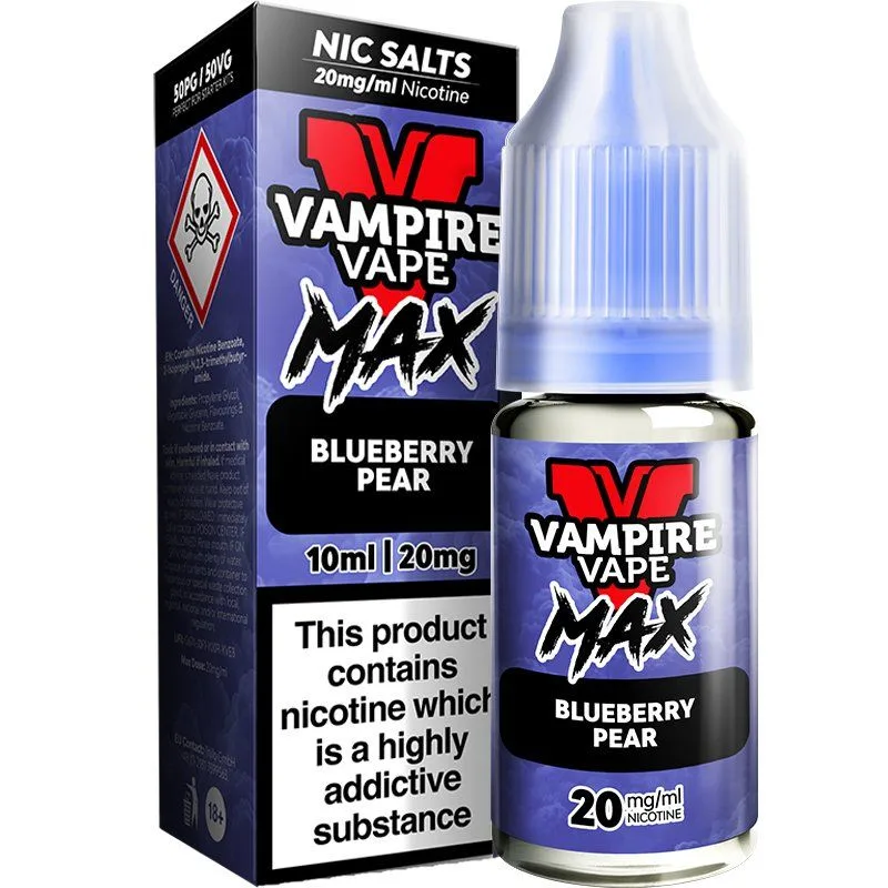 Blueberry pear Vampire Vape Max e-liquid 10ml