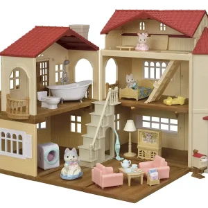 Epoch Sylvanian Families Big Red Roof House Deluxe Set with Secret Room