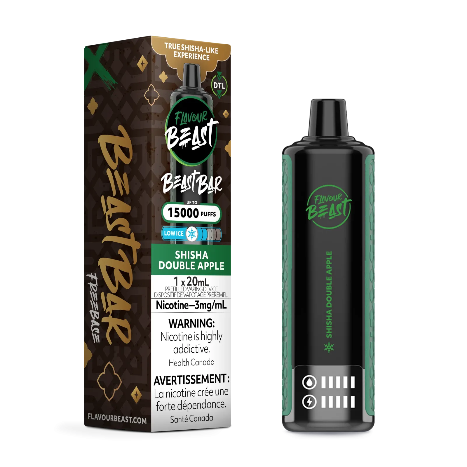 Flavour Beast - Beast Bar - Shisha Double Apple | Vape Cloud Canada