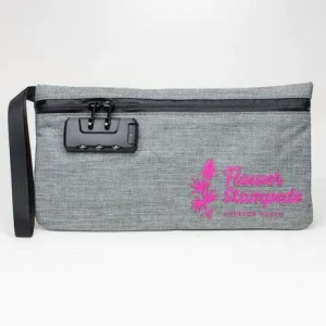 Flower Stampede Lockable Storage Bag, Smell, Odor & Water Resistant Pouch