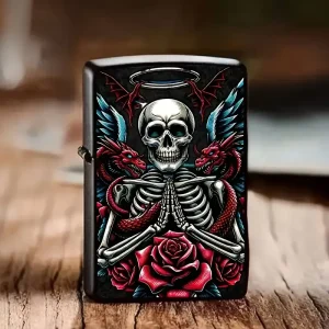 Iron Helix Skeleton Lighter Case