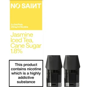 Jasmine iced tea cane sugar NO SAINT pods 2 pack