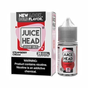 Juice Head Strawberry Cream Dessert Salts E-juice 30ml - Eleaf Official Store