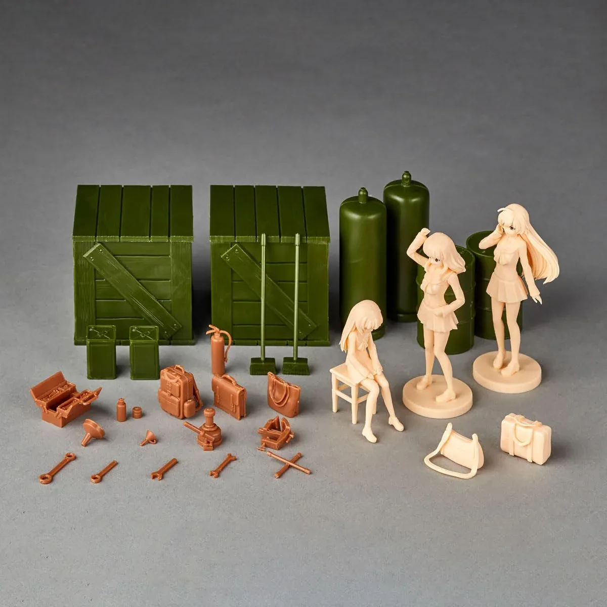 Kaiyodo Artpla Girls & Panzer Final Chapter 1/24 Scale Model Kit Unpainted - Image 2