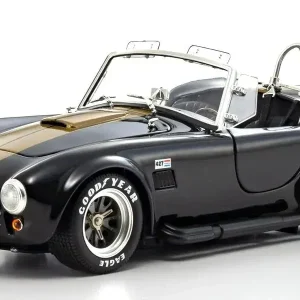 Kyosho 1/18 Scale Shelby Cobra 427SC Black Gold Stripes Model Ks08048Bkg