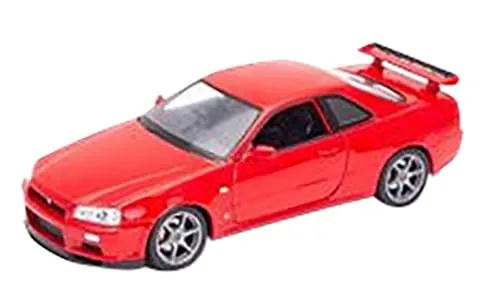 Kyosho Welly 1/24 Nissan Skyline GT-R R34 Red Diecast Model We24108R