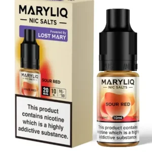 Lost Mary MaryLiq 10mg/20mg Sour Red Nic Salt E-liquid-£2.49