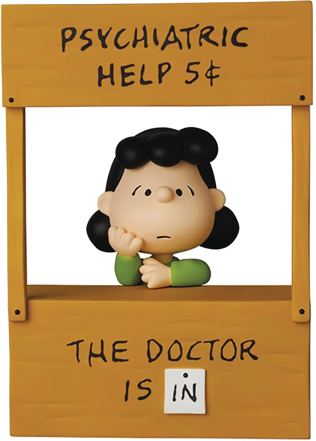 Medicom Toy UDF No.619 Peanuts Lucy 120mm Figure with Psychiatric Help Stand