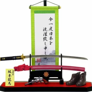 Meister Japan K-1 Sakamoto Ryoma Wall Scroll Set Traditional Art