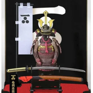 Meister Japan Sengoku Warrior Armor Figure Mouri Motonari with Sword and Case