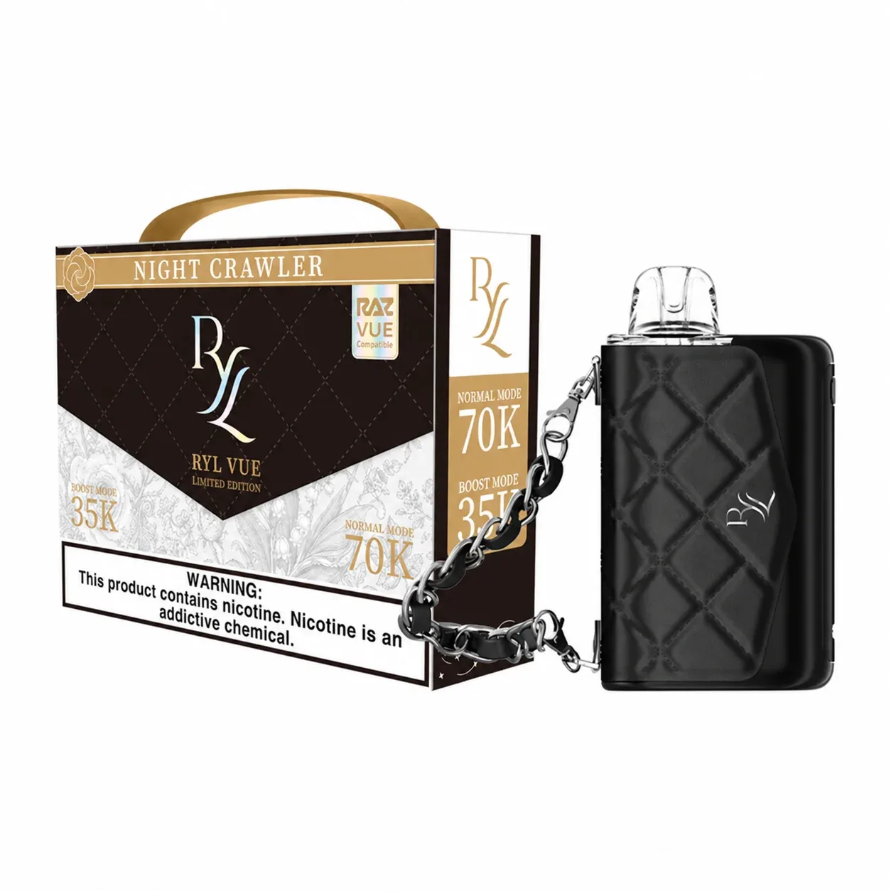 Night Crawler - RAZ x RYL Vue 70k Disposable Vape Kit