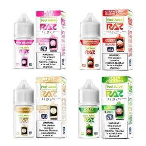 Pod Juice RAZ Disposable Collab Nic Salt E-juice 30ml - Eleaf Official Store