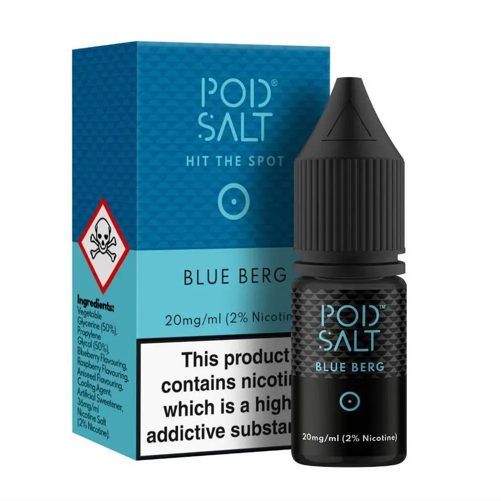 Pod Salt Blue Berg Nic Salt 10ml Pack of 5