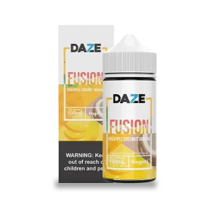 7 Daze Fusion Pineapple Coconut Banana 100ml Vape Juice - 0mg
