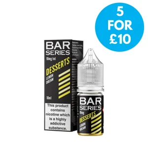 5mg (0.5%) Bar Series Nic Salt Desserts Range 10ml