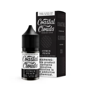 Coastal Clouds Citrus Peach 30ml Nic Salt Vape Juice - 35MG