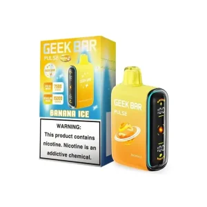 Geek Bar Pulse 15000 Disposable Vape (5%, 15000 Puffs) - Thermal Edition Banana Ice - $17.88