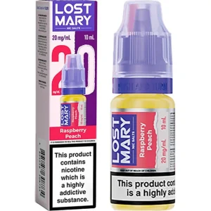 Raspberry peach Lost Mary Nic Salts e-liquid 10ml