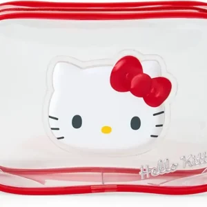 Sanrio Hello Kitty Clear Pouch Character Cosmetic Case 8.5 x 5.5 Inch