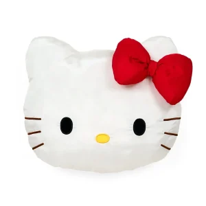 Sanrio Hello Kitty Fluffy Kids Face-Shaped Cushion Polyester Nylon