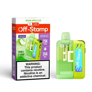 Sour Apple Ice - Off-Stamp X-Cube Crystal 35k Disposable Kit