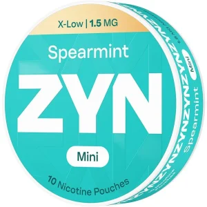 Spearmint ZYN mini x-low nicotine pouches 10 pack