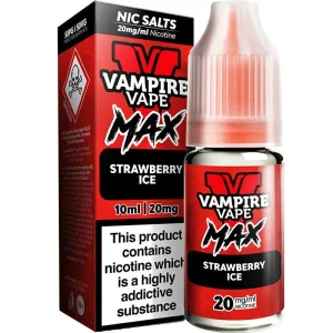 Strawberry ice Vampire Vape Max e-liquid 10ml