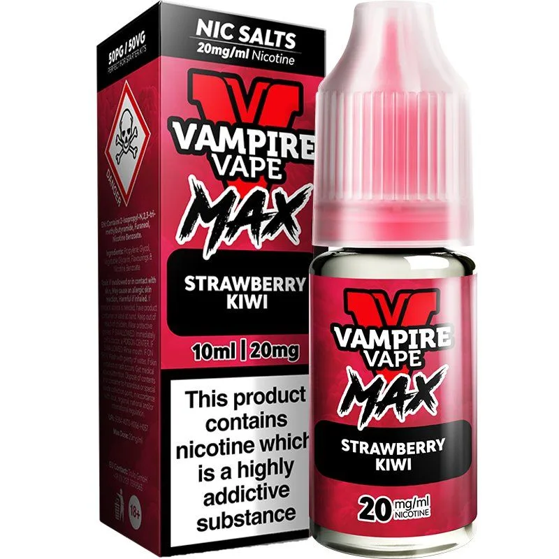 Strawberry kiwi Vampire Vape Max e-liquid 10ml