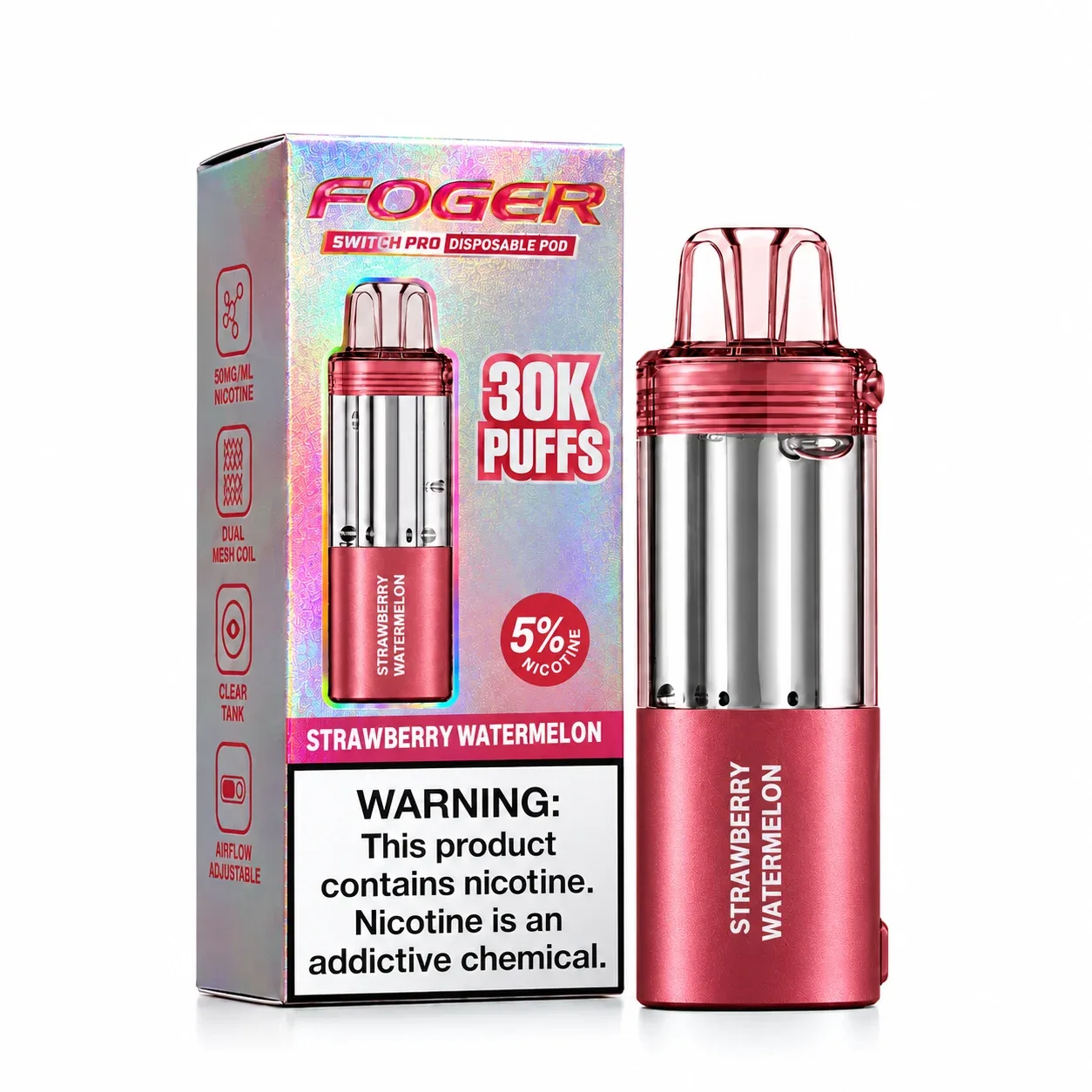Strawberry Watermelon - Foger Switch Pro 30K Disposable Pod