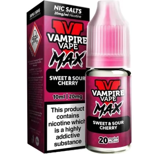 Sweet sour & cherry Vampire Vape Max e-liquid 10ml
