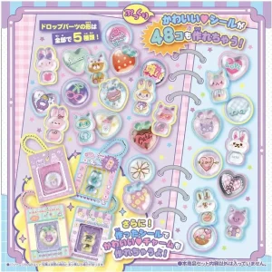Takara Tomy Kira Gacha Seal Squishy Sticker Drop Kit Separately