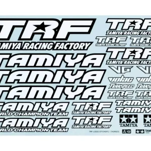 Tamiya TRF Series No.64 TRF Sticker C 42164 White - High-Quality Decal