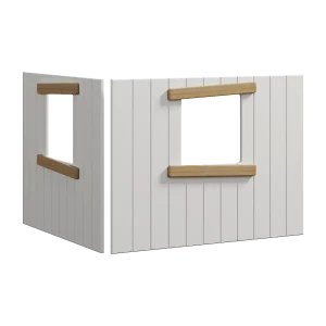 Treehouse Bed Fronts, Oak frame, WHITE & NOR