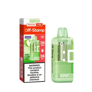 Watermelon Bubble Gum - Off-Stamp Crystal Cube 35K Disposable Pod