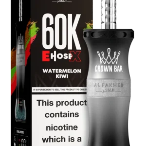 Watermelon Kiwi Al Fakher Crown Bar E Hose X 60k